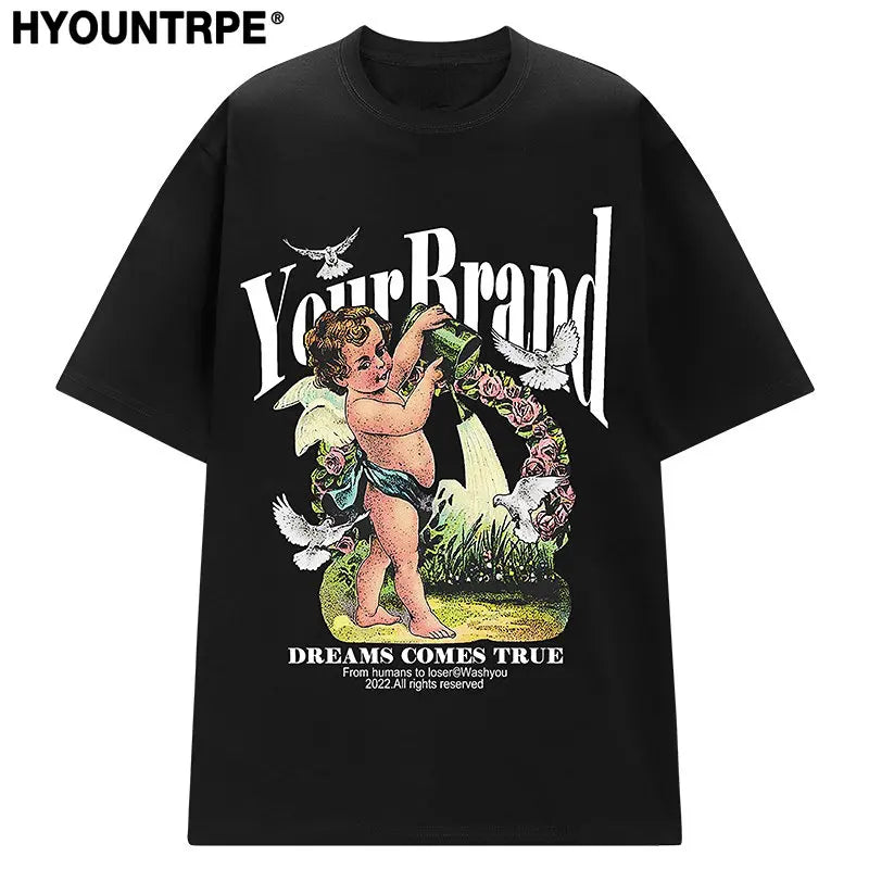Skatercore Aesthetic piece – Hip Hop Streetwear Men Oversized T Shirt Letter Harajuku Pri