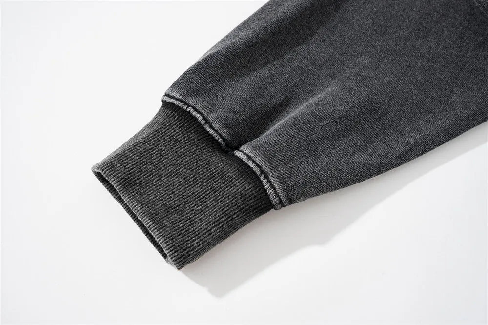 Y2K chrome print featuring rainbowtouches washed hoodie vintage oversized men high street skull fashion hip hop unisex hoodies loose mens graphic hoodies