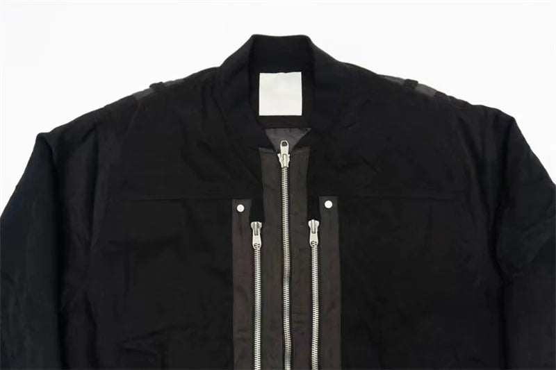 undermycar 2023 deconstructed multi zipper autumn winter flight jacket nan streetwear fashion photo stylish outerwear men urb - variant style c26b2e for streetwear fashion