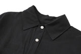 Back Zipper Vibe Style Black Long Sleeve Shirts Jackets for Men Streetwear Y2k Baggy Ropa Hombre Camisas Oversized Loose Coat