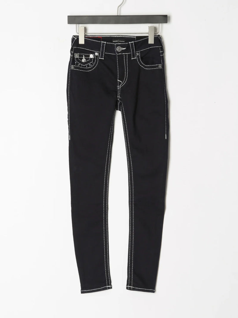 true religion vintage hip hop street leisure denim pants y2k gothic fashion embroidered straight leg wide leg jeans men clothing urban skinny jeans