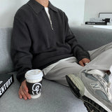varsity flame pullover for men with bold graphic knit design, perfect for 2025 fashion, street fashion menswear trend for sea