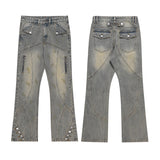 hip hip streetwear denim straight pants mens harajuku retro washed cotton casual zipper joggers jeans trousers pants jean men unique joggers style 2094