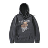 2022 Men Hip Hop Hoodie Sweatshirt Streetwear Bear Letter Shopping Car