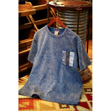 Anime Oversized shirt – Ancient Cloth Splicing Indigo Top Snowflake Heavy Industry W
