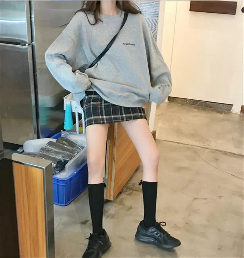 Sweatshirt For Women Y2K Hoodies Autumn Tops 2023 Woman Clothing Korea