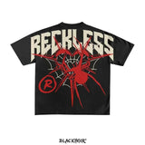 Skatercore Chrome logo – Harajuku Oversized T Shirt With New Gothic Devil Angel Lette