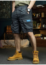 summer cargo shorts mens loose five pocket multi pocket outdoor motorcycle camouflage pants mens shorts unique cargo style 984