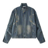 techwear zip bomber, urban street style, mens fashion