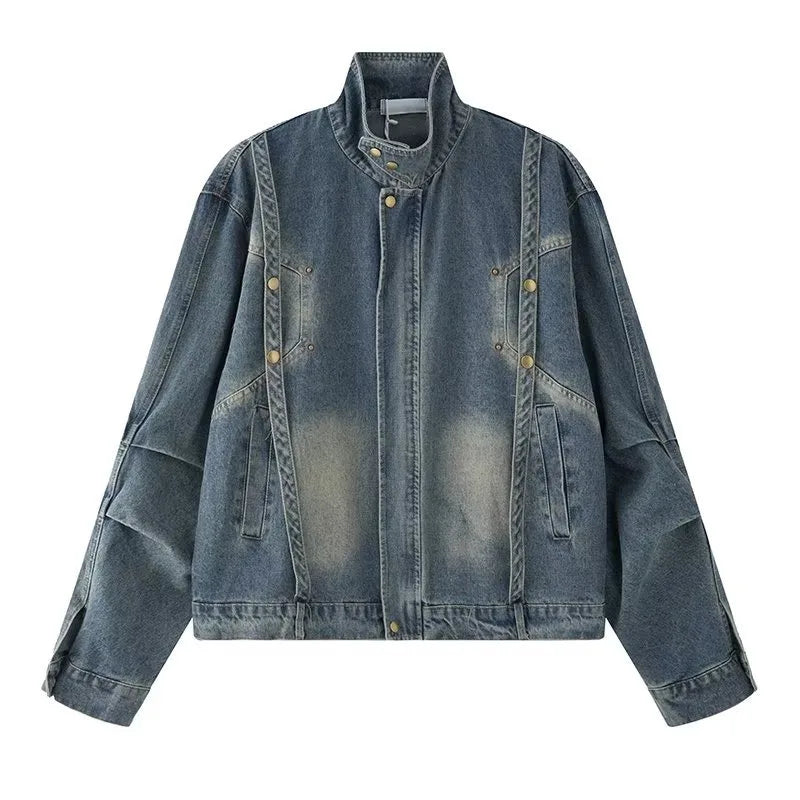 techwear zip bomber, urban street style, mens fashion