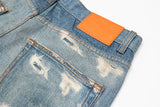 streetwear ripped hole patch baggy y2k jeans for men washed pantalones hombre straight casual denim trousers oversized unique jeans style 5942