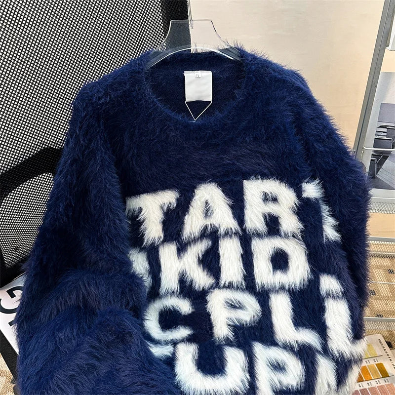 Y2K oversized hoodie with bold aesthetic graphics
