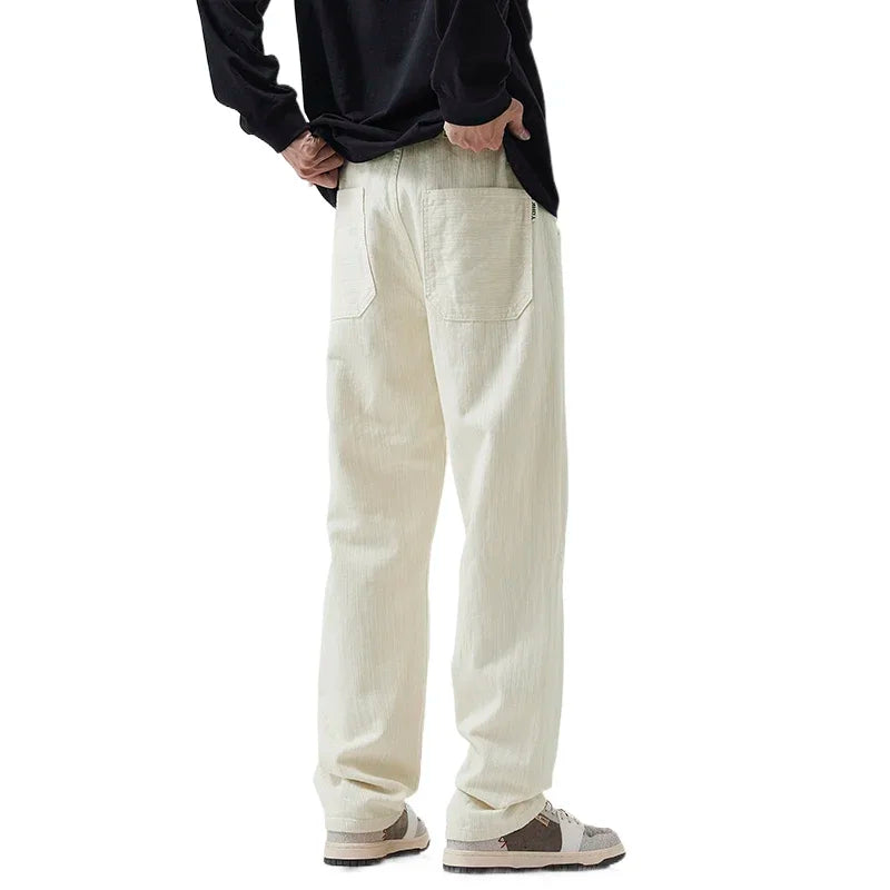 men classic fashion vintage casual loose plus size 28 42 straight white soft denim jeans pant cityboy jeans long trousers man vintage washed jeans