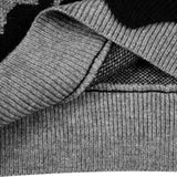 mens sweater fashion patchwork fake two pieces streetwear hip hop knitted sweaters pullover casual cotton sweater unisex clothes - 2025 streetwear drop, trendy hip hop fashion hoodie, anime inspired graphic hoodie