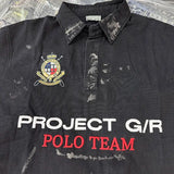 Embroidered patchwork shirt