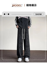 harajuku streetwear tie dye casual pants men women wide leg straight mopping trousers oversize korean fashion drawstring pants unique default style 1280