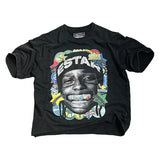 Harajuku Graphic tee – Retro Anime Portrait Print Fashion Short Sleeved Tops Men Y2