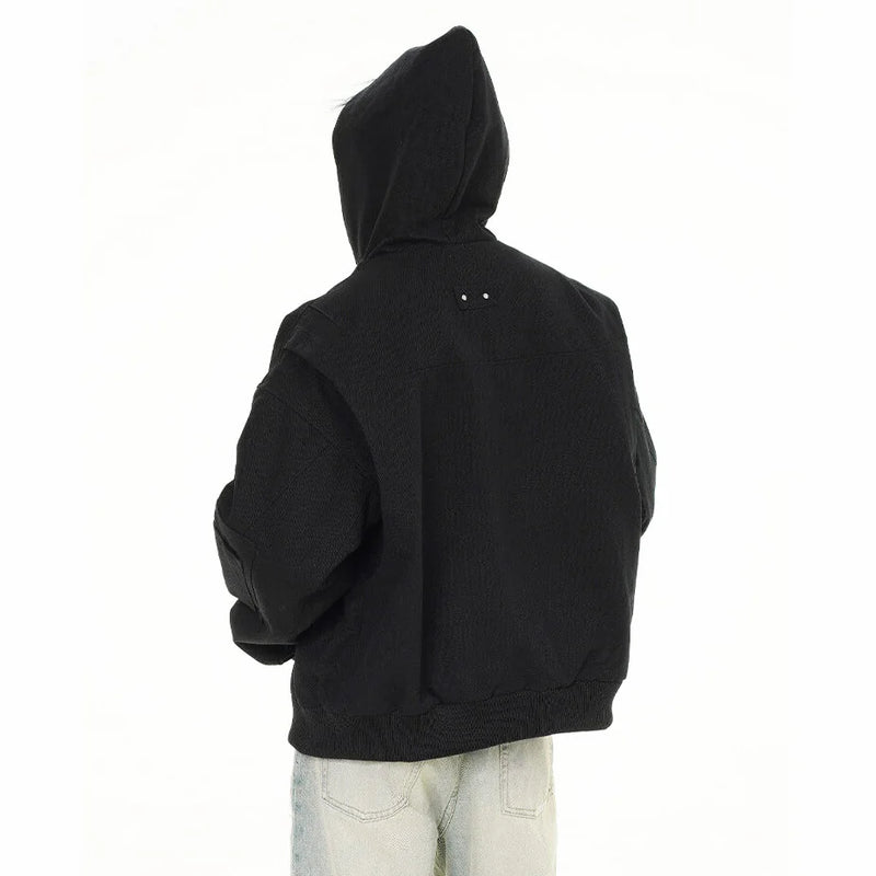 retro baseball outerwear, daily essential, men's streetwear fashion, trendy oversized fit, urban techwear design, modern hip 