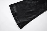 y2k streetwear wax leather strecth jeans for men and women ropa hombre baggy flare pants oversized straight denim trousers unique jeans style 4269