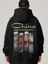 Dragon Ascendas China Graphic Sweatshirts Hombre Hip Hop Fashion Hoodie