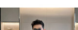 Men French Vintage Fashion Business Casual Long Sleeve Loose Dress Shirts Man Korean Streetwear Party Shirt Blouses