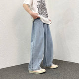 men wide leg jeans loose straight baggy denim pant mens womens streetwear skateboard pants oversized hip hop casual trousers stacked flare jeans