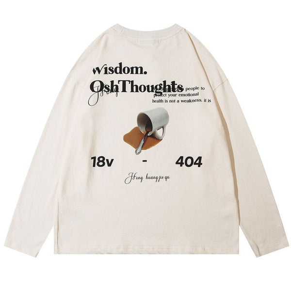 "Wisdom Thoughts" Unisex Men Women Streetwear Graphic Sweatshirt Daulet Apparel