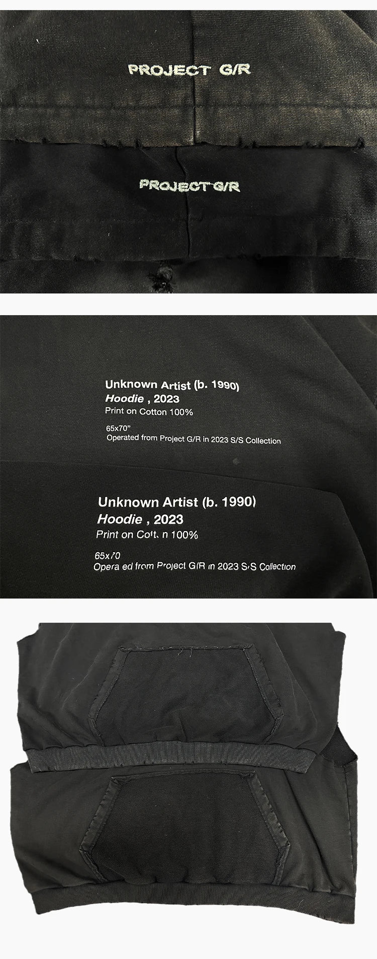 New Luxury 2023 Sleeveless Washed Old Pullover Hoodies Hoody Hooded Sw
