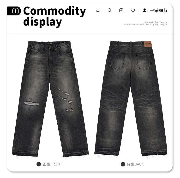 Destroy straight jeans