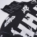 mens turtleneck knitted sweater fashion hip hop harajuku letter sweater retro vintage jumpers casual cotton pullovers sweaters unique limited edition hoodie, streetwear fashion hoodie, Y2K vintage urban hoodie