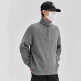 bold fire sweater, layered fit piece, aesthetic soft knit grunge sweater for cozy streetwear