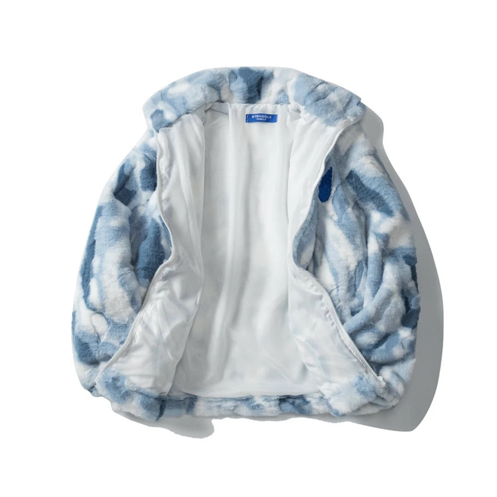 graphic streetwear print unisex oversized style hip-hop-faux-fur-fleece-winter-jacket-streetwear-tie-dye-fuzzy-fluffy-thicken-warm-coats-harajuku-casual-coat-parkas - style high fit design wear quality hop fashion premium everyday material urban image essential hip casual 4c8dd2 streetwear design ID edb59