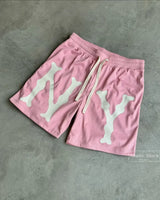 harajuku basketball sweatpants and tracksuit t shirts shorts quick drying pants y2k streetwear breathable gym jorts men clothing streetwear sweatpants