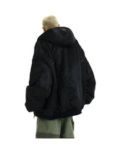 Men Oversize Jacket Winter Parkas Streetwear Thicken Warm Hooded Cotton Padded Bomber Jackets Hip Hop Fashion Casual Loose Coats