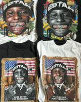 Harajuku Graphic tee – Retro Anime Portrait Print Fashion Short Sleeved Tops Men Y2