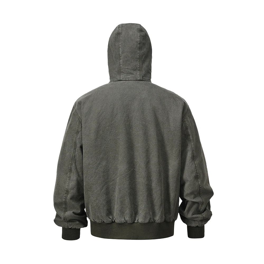 Parka nan streetwear windbreaker hooded vintage