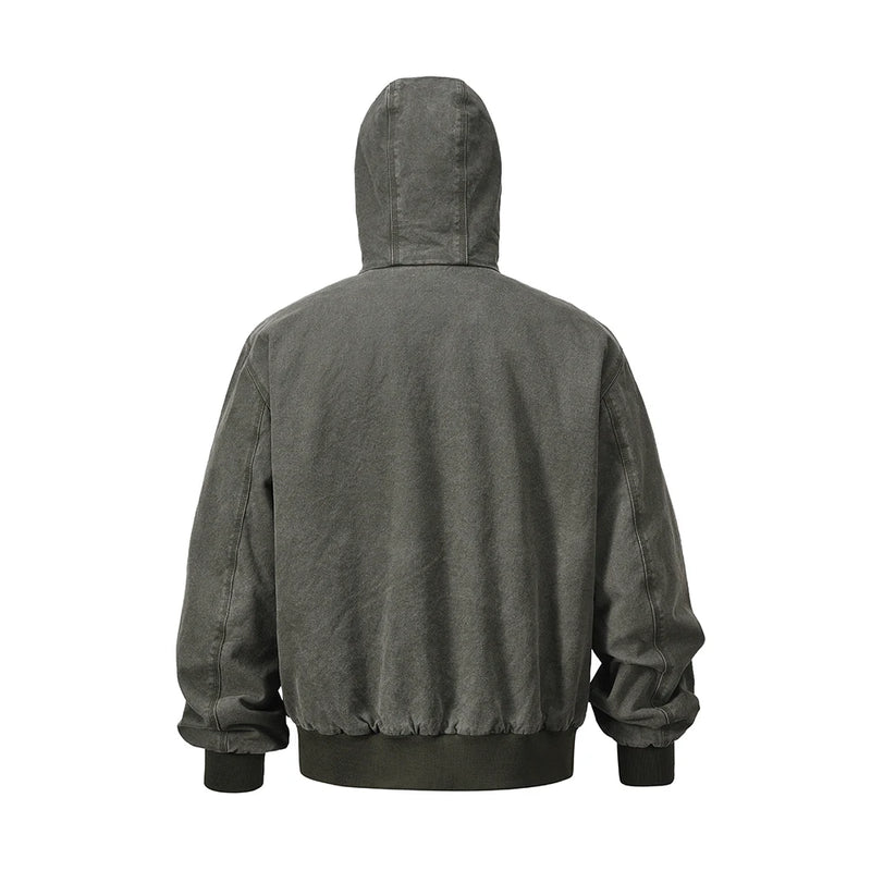 Parka nan streetwear windbreaker hooded vintage