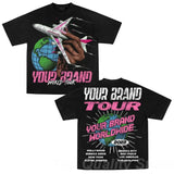 Sadcore Vintage print – Harajuku Cotton Shirt Oversized T Shirt New Gothic Cartoon H