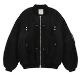 undermycar 2023 new high street fashion brand quality multi pocket flight jacket cotton coat black nan streetwear photo styli - variant style 44f8a0 for streetwear fashion