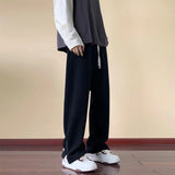 autumn sports pants men oversized casual wide leg pants men streetwear sweatpants loose straight pants mens joggers trousers streetwear sweatpants