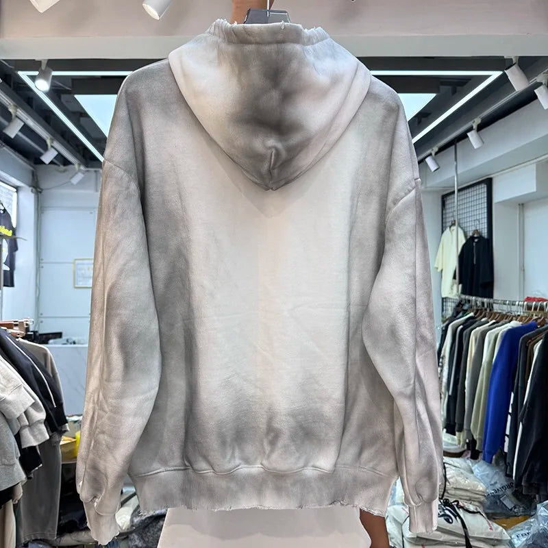 Hip-hop streetwear hoodie with bold mixtape typography