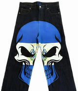 european and american high street high waist washed jeans men y2k cartoon print hip hop rock oversized wide leg pants women vintage washed jeans