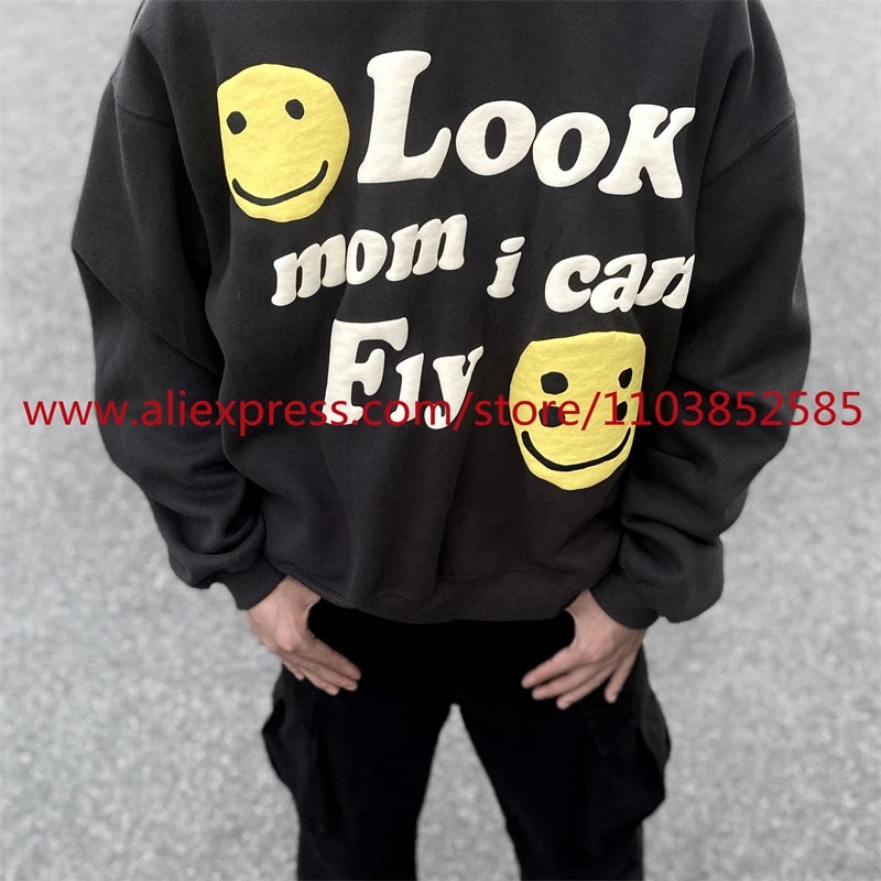 2024 Autumn Winter New American Heavy Duty Vintage Hoodie Long Sleeve