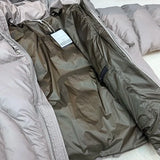 Winter hooded down jacket thickened