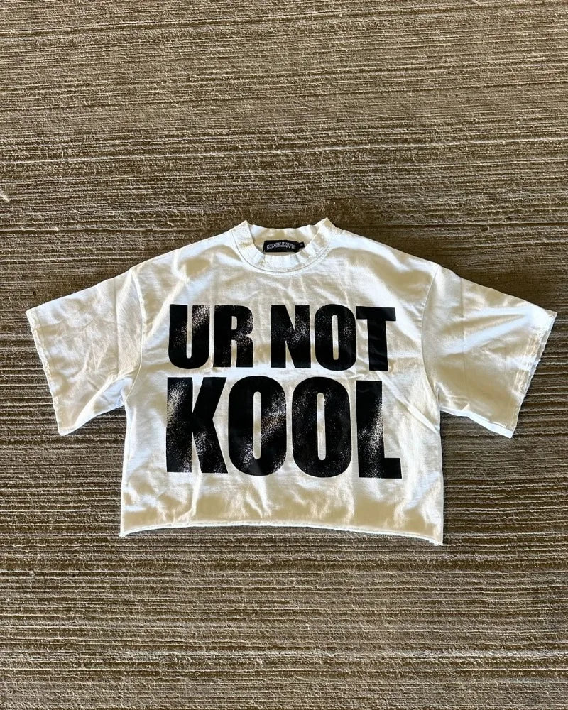 Skatercore Oversized shirt – Pure Cotton Round Neck Letter Printed Oversized T Shirt Tops