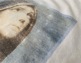 Cyberpunk Aesthetic print tee – Vtg Summer Printed Holy Mother Portrait Short Sleeved T Shir