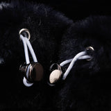 Abcvan Snaki 2023 New High Quality Smiling Face Rabbit Hair Cotton Coat Men's and Women's Coat