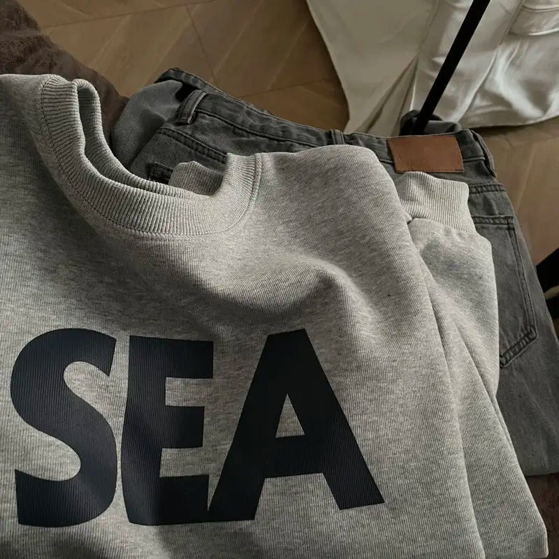 Y2K Sweatshirts Men Women Hip Hop Autumn and Winter Plus Velvet Ins Trendy American Retro Style Jackets and Tops