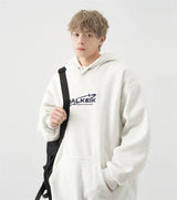 Retro Korean Street Pullover – Winter Letter Embroidered Baggy Hoodies For Men Y2K Vintage Streetwear Hooded Sweatshirt Hip Hop Fashion Fleece Pullover Hoody | Zip Knit Drop #207