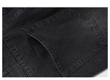 knee ripped patchwork jeans for men hip hop skinny biker taped jean trouser slim fit black denim pants fashion streetwear jogger unique joggers style 3030